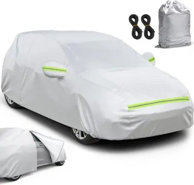 Immagine prodotto di Copertura impermeabile per auto in tessuto Oxford, argento, 400x165x155 cm