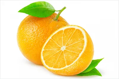 Produktbild von Wallario Poster - Saftige Orangen vor weißem Hintergrund, Kunstdruck Größe: 100 x 150 cm