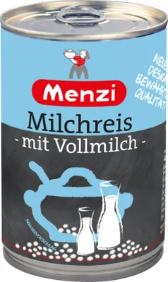 Image de Menzi Riz au lait entier froid et chaud Riz rond 800g