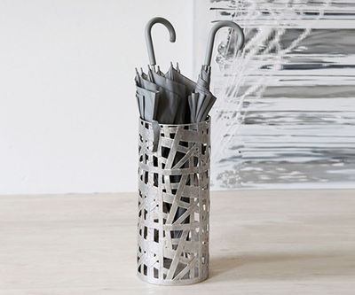 Schirmständer Memphis 22x50cm Antiksilber Metall Schirmhalter Regenschirmhalter