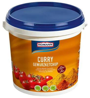 Verpackungsbild Homann Currygewuerzketchup fruchtig wuerzig im Grossgebinde 10kg
