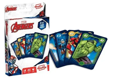 Zdjęcie produktu dla Karty Do Gry Avengers 4W1  10028042