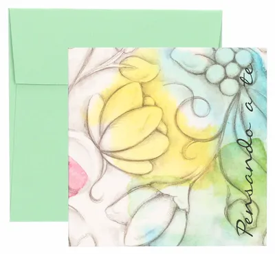 Blumenverschluss aus Papier, 7,5 x 7,5 cm, Schreibwaren