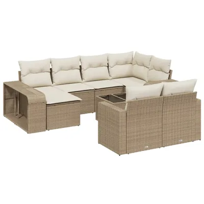 Produktbild von VidaXL 3261298, Cremefarben, Rattan, Stahl, 110 kg, Erwachsene & Kinder, 550 mm, 550 mm