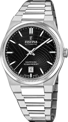 Immagine prodotto di Festina F20083/4 Orologio Swiss Made da uomo in acciaio inossidabile con data argento