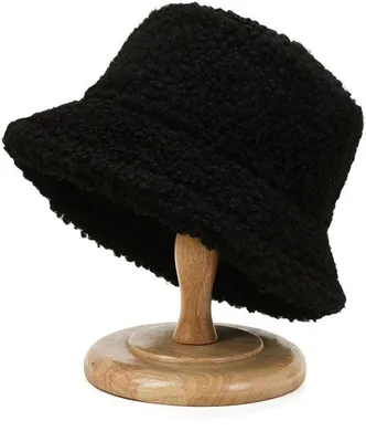 Produktbild von Wintermütze für Frauen - Fleece-Hut - Verstellbare Passform - Fuzzy - Teddy Fleece - Schutz gegen kalte Herbst- und Winter Tage - für Outdoor-Aktivitäten - Schwarz
