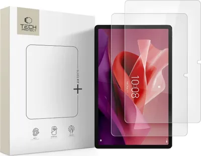 Produktbild von Gehärtetes Glas für Lenovo Tab P12 / Idea Tab Pro / Yoga Tab Plus 12.7, Tech-Protect Glass Fit Plus, 2 Stück