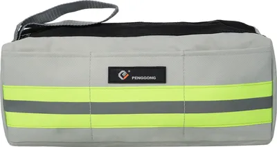 Obrázek produktu pro PENGGONG Velká taška na nářadí 1680D Oxford fabric multifunkční úložná taška, reflexní pruhovaný design, 32,5X12X12CM