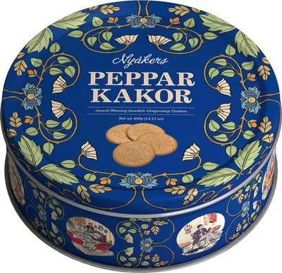 Produktbild von Nyåkers Pfefferkuchen rund, Blechdose, 400g