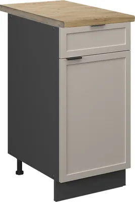 Imagen del producto de Mueble bajo de cocina Vicco Fame-Line GrisBeige 40 cm , ET Roble, Model 50241