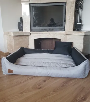 Produktbild von Hundebett XXL [ zweiseitig ] Hundesofa Hundeliege Hundekissen Hundekorb Katzenbett 120x85cm