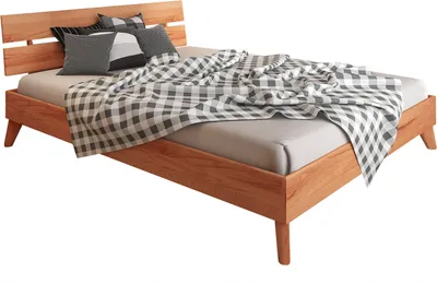 Produktbild von Buche-Bett massiv | 90 x 200 cm | Kernbuche | Geölt | Natur