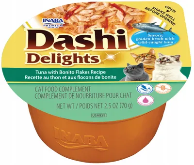 Image de INABA Dashi Delights Thon avec bonite - nourriture humide pour chats - 70 g