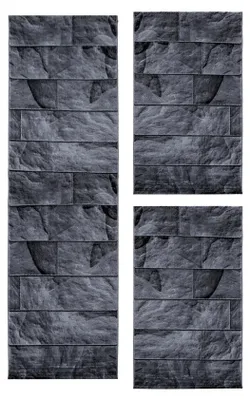 Produktbild von Villa Möbel Pararo Bettumrandungs-Teppich Set Schwarz, Grösse:2 x 80x150 cm + 1 x 80x300 cm