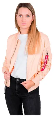 Immagine prodotto di Giacca bomber MA-1 TT di Alpha Industries, modello da donna, colore rosso intenso