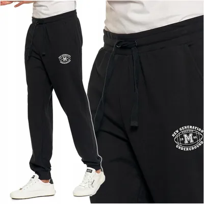 Produktbild von Moraj Herren Jogginghose mit Bündchen, mit Taschen – Schwarz, Größe L, bequem