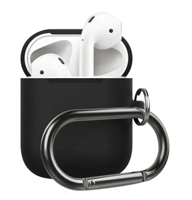 Obrázok produktu pre Elago Silikónové puzdro pre AirPods 2 a AirPods 1, čierne