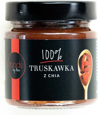 Produktbild von Erdbeermarmelade mit Chiasamen 200 g - FOODS BY ANN