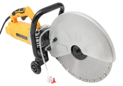 Produktbild von Elektrische Betonsäge, 4200 U/min, Staubkontroll-Wasserpumpe, GELB