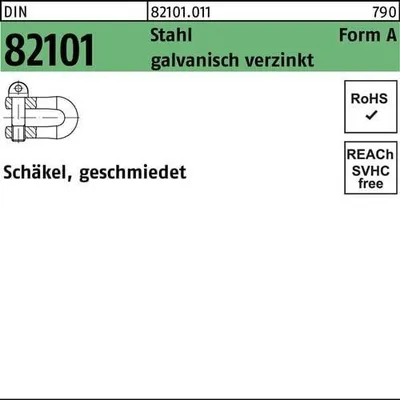 Immagine prodotto di Reyher Schäkel DIN 82101 St. A GR. 1 galv. vz 821010111000000 (25 Stück)