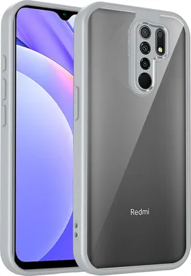 Immagine prodotto di Custodia per Xiaomi Redmi Note 8 Pro cover posteriore trasparente con cornice in TPU, antiurto Grigio