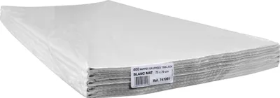 Produktbild von PRONAPPE 747061I, Quadratisch, Weiß, Papier, Tischdecke, Frankreich, 42 Stück(e)