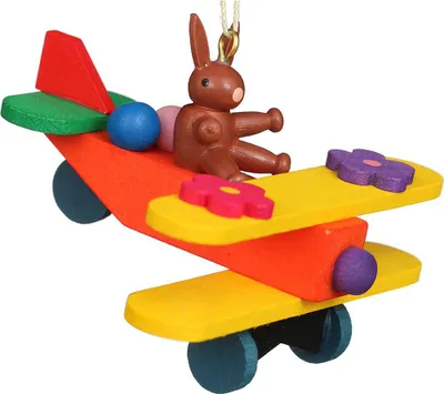 Produktbild von Osterschmuck Hase auf Flieger (4,7cm) von Christian Ulbricht