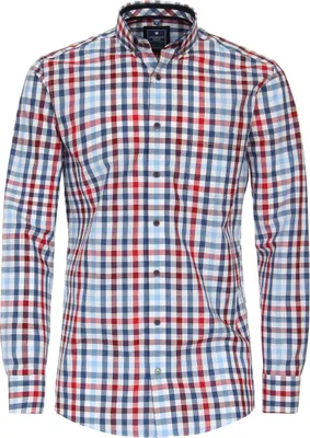 Produktbild von REDMOND Langarmhemd Rot/Bunt kariert 2XL Comfort Fit