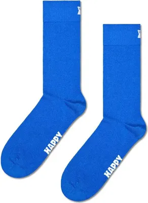 Obrázek produktu pro Happy Socks Solid Crew ponožky Blue EU 41-46 Pánské,Dámské Blue EU 41-46