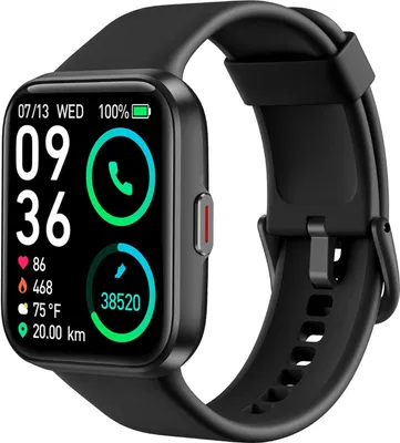 Produktbild von MODFU Smartwatch, Smartwatch Damen Herren, 1,7" Fitness Tracker Uhren für Android iOS, IP68 Wasserdicht Pulsmesser Schrittzähler Aktivitätstracker Schwarz