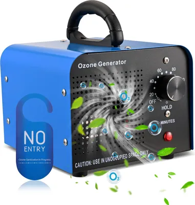 Immagine prodotto di Generatore di ozono - Purificatore d'aria industriale a ozono - 60000 mg/h di ozono - Portata d'aria 600 m³/h - 220 V - Portatile - Rosso bordeaux