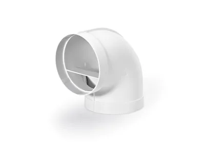 Zdjęcie produktu dla Kolanko rurowe Naber R-RBV flow 125 90°, białe - Technologia wentylacji