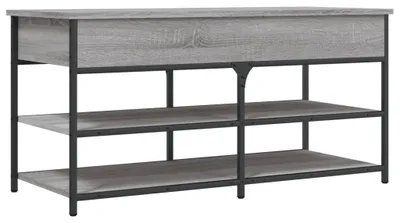 Productafbeelding van vidaXL schoenenkast grijs Sonoma, 100x42,5x50 cm, houtvezel