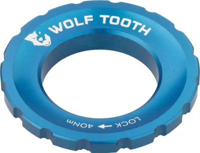 Produktbild von Wolf Tooth Centerlock Lockring, External Spline, blue