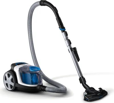 Produktbild von Philips PowerPro Compact Beutelloser Staubsauger, Allergiefilter, 99.9 % Staubaufnahme, 900 W, Weiß (FC9332/09)