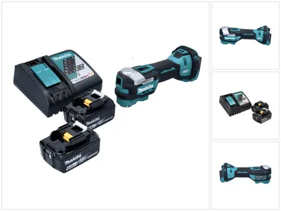 Obrázok produktu pre Akumulátorové multifunkčné náradie Makita DTM 52 RG 18 V Starlock Max Brushless + 2x akumulátor 6,0 Ah + nabíjačka