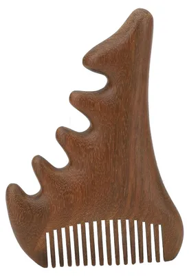 Produktbild von Sandelholz-Kamm, kleiner Monsterkamm, breiter Zahn, dick, multifunktional, tragbar, Holzmassage für die Kopfhaut