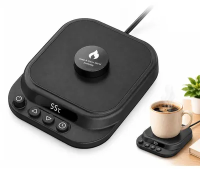 Produktbild von Tassenwärmer 36W, Elektrischer Kaffeewärmer mit 7 Temperaturstufen 45–75°C, Schwerkraftsensor, Timer, USB Type-C