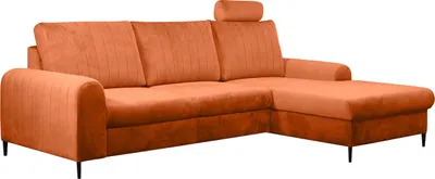 Produktbild von MIRJAN24 Ecksofa Simori, Stilvoll Eckcouch mit Bettkasten und Schlaffunktion (Farbe: Velluto 33, Seite: Rechts)