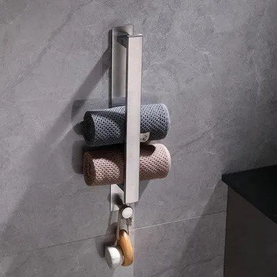 Obrázek produktu pro Samolepicí držák na ručníky z nerezové oceli Unyqoos® do koupelny a kuchyně