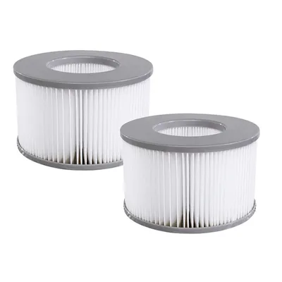 Produktbild von 2 Stück Whirlpool-Filter für aufblasbare MSpa-Pools, Filterkartuschenpumpe, verbesserte Version für MSPA alle aktuellen Spas