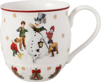 Produktbild von Villeroy & Boch Henkelbecher Schneemann bauen BHT 9.60x10.10x13.70 cm bunt