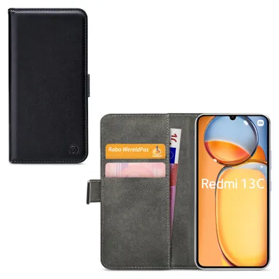 Zdjęcie produktu dla Mobilizepoliuretan Leather Book Case Black Xiaomi Redmi 13C