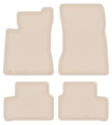 Produktbild von DURBAN Beige Velours-Fußmatten-Set für Mercedes CLS X118 Limousine, Kombi (2019-)