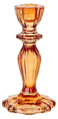 Produktbild von Orangefarbener Glas-Kerzenhalter von Talking Tables | Elegante Tisch- und Heimde
