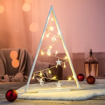 Produktbild von HI Beleuchtete Baumsilhouette 50cm aus Holz mit 20 LED 54850