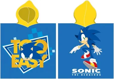 Immagine prodotto di Poncho per bambini Hedgehog Sonic e amici