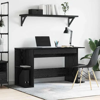 Produktbild von Schreibtisch Schwarze Eiche 140 x 50 x 75 cm Holzwerkstoff