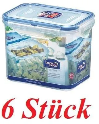 Obrázok produktu pre Súprava 6 kusov nádob na skladovanie potravín Lock & Lock HPL812 po 1,0 litri