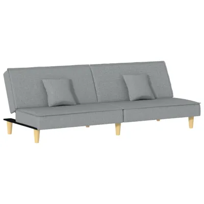 Produktbild von vidaXL Schlafsofa Hellgrau Stoff